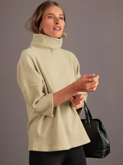 T-Shirts<T-shirt côtelé imitation velours