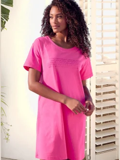 KangaROOS Chemises De Nuit<T-shirt de nuit avec imprimé texte devant