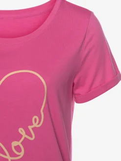 Vivance Dreams Chemises De Nuit<T-shirt de nuit chemise de nuit avec imprimé cœur