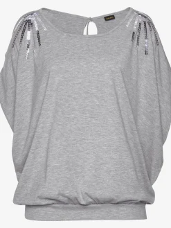 LASCANA T-Shirts<T-shirt de plage coupe affinante, fentes aux manches