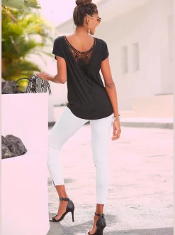 LASCANA T-Shirts<T-shirt de plage encolure ronde