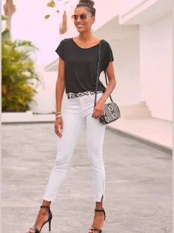 LASCANA T-Shirts<T-shirt de plage encolure ronde