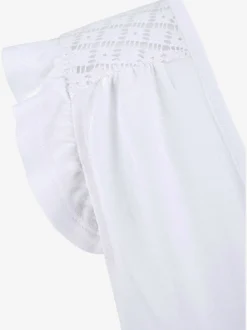 Buffalo T-Shirts<T-shirt de plage encolure avec fente et lien à nouer