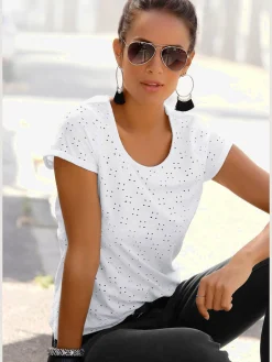 LASCANA T-Shirts<T-shirt de plage encolure ronde