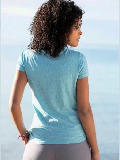 Venice Beach T-Shirts<T-shirt de plage imprimé devant sur le côté pour un look vintage tendance