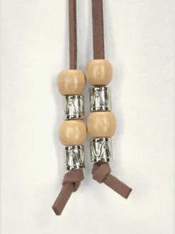 s.Oliver T-Shirts<T-shirt de plage lien à nouer à l'encolure élastiquée