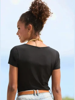 LASCANA T-Shirts<T-shirt doublure devant