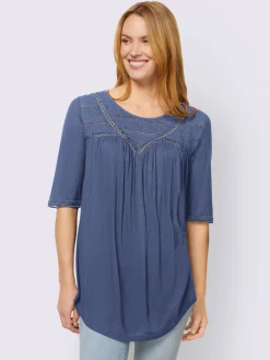 Linea Tesini T-Shirts<T-shirt détails en dentelle tendance