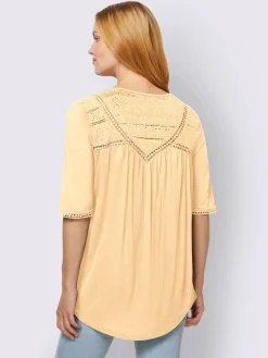 Linea Tesini T-Shirts<T-shirt détails en dentelle tendance