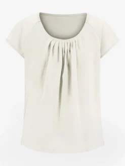 Alessa W. T-Shirts<T-shirt en coton fluide effets plissés élégants