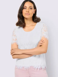 Creation L T-Shirts<T-shirt en dentelle 40% viscose