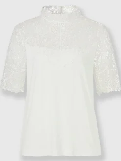 Fair Lady T-Shirts<T-shirt en dentelle avec dentelle transparente