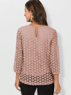 Fair Lady Tenues De Cérémonie|T-Shirts<T-shirt en dentelle dentelle aux manches