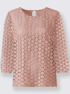 Fair Lady Tenues De Cérémonie|T-Shirts<T-shirt en dentelle dentelle aux manches