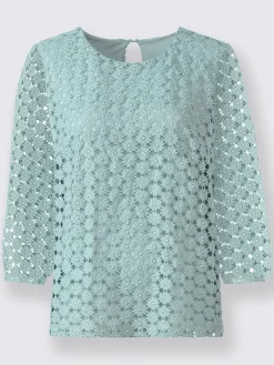 Fair Lady Tenues De Cérémonie|T-Shirts<T-shirt en dentelle dentelle aux manches