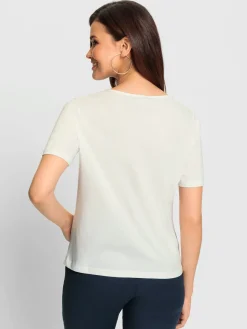 Fair Lady T-Shirts<T-shirt en dentelle empiècement en dentelle