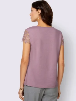 Fair Lady Tenues De Cérémonie|T-Shirts<T-shirt en dentelle empiècement en dentelle