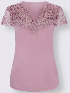 Fair Lady Tenues De Cérémonie|T-Shirts<T-shirt en dentelle empiècement en dentelle