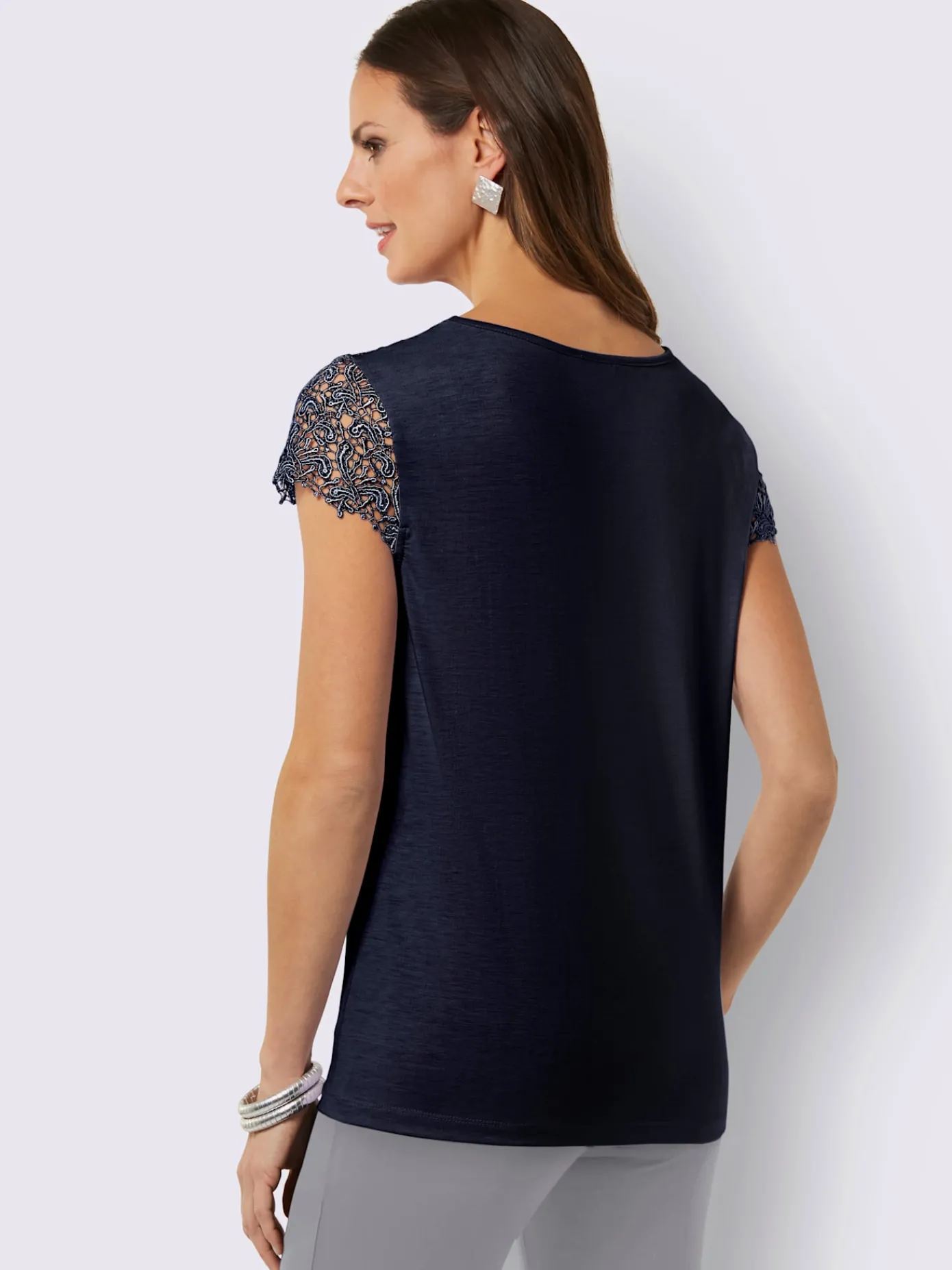 Fair Lady Tenues De Cérémonie|T-Shirts<T-shirt en dentelle empiècement en dentelle