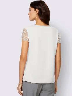 Fair Lady Tenues De Cérémonie|T-Shirts<T-shirt en dentelle empiècement en dentelle