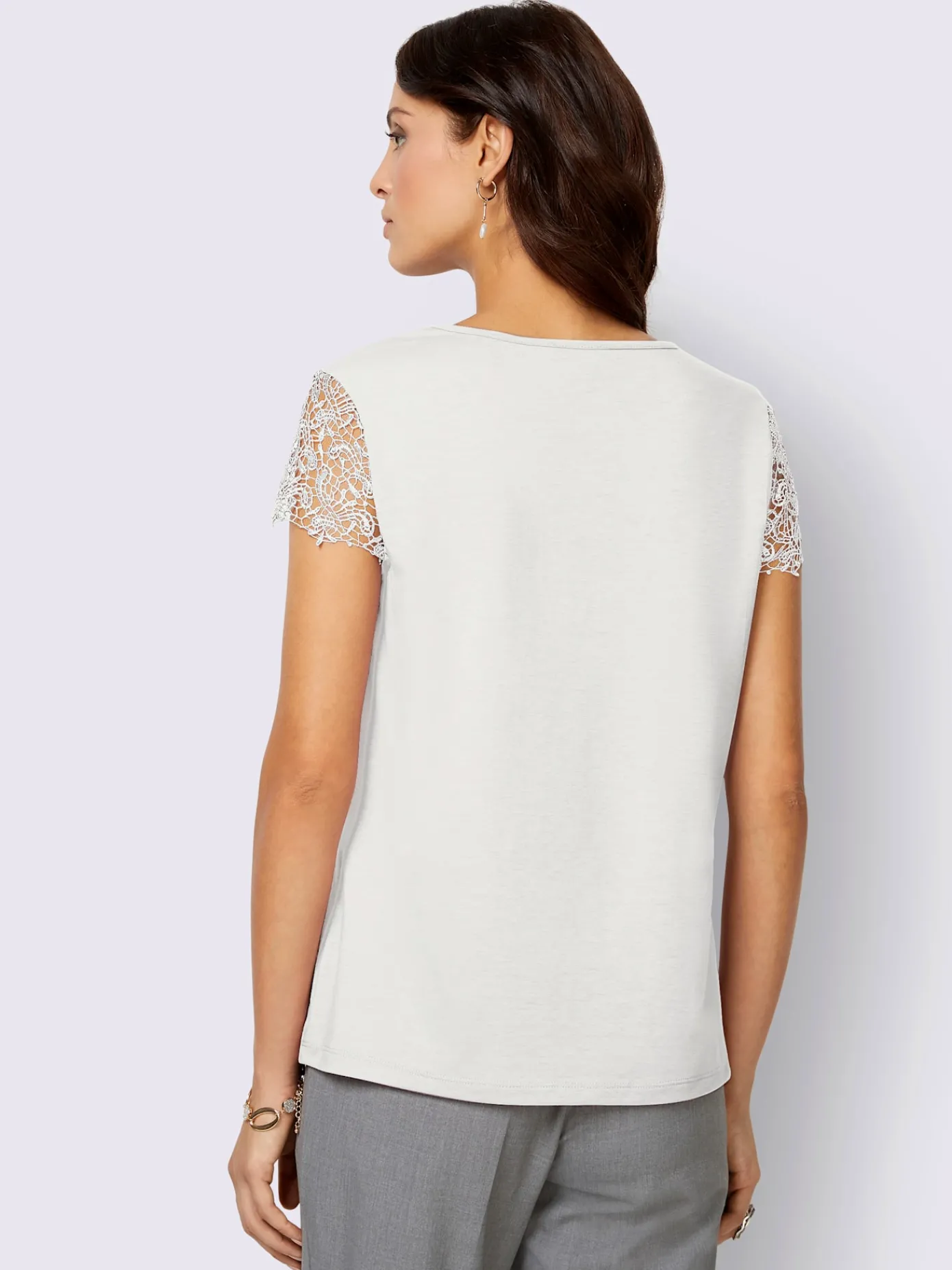 Fair Lady Tenues De Cérémonie|T-Shirts<T-shirt en dentelle empiècement en dentelle