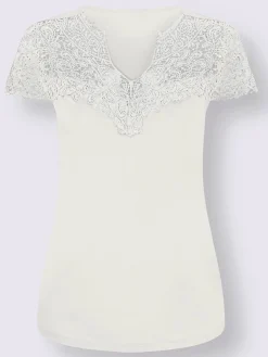 Fair Lady Tenues De Cérémonie|T-Shirts<T-shirt en dentelle empiècement en dentelle