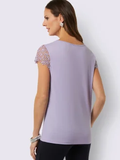 Fair Lady Tenues De Cérémonie|T-Shirts<T-shirt en dentelle empiècement en dentelle