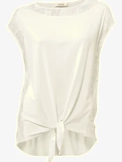 Linea Tesini T-Shirts<T-shirt en dentelle look romantique