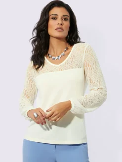 Creation L T-Shirts<T-shirt en dentelle qualité viscose douce