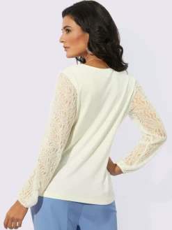 Creation L T-Shirts<T-shirt en dentelle qualité viscose douce