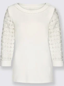 Fair Lady Tenues De Cérémonie|T-Shirts<T-shirt en dentelle qualité indéformable