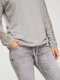 Linea Tesini T-Shirts<T-shirt en dentelle superbes empiècements en dentelle