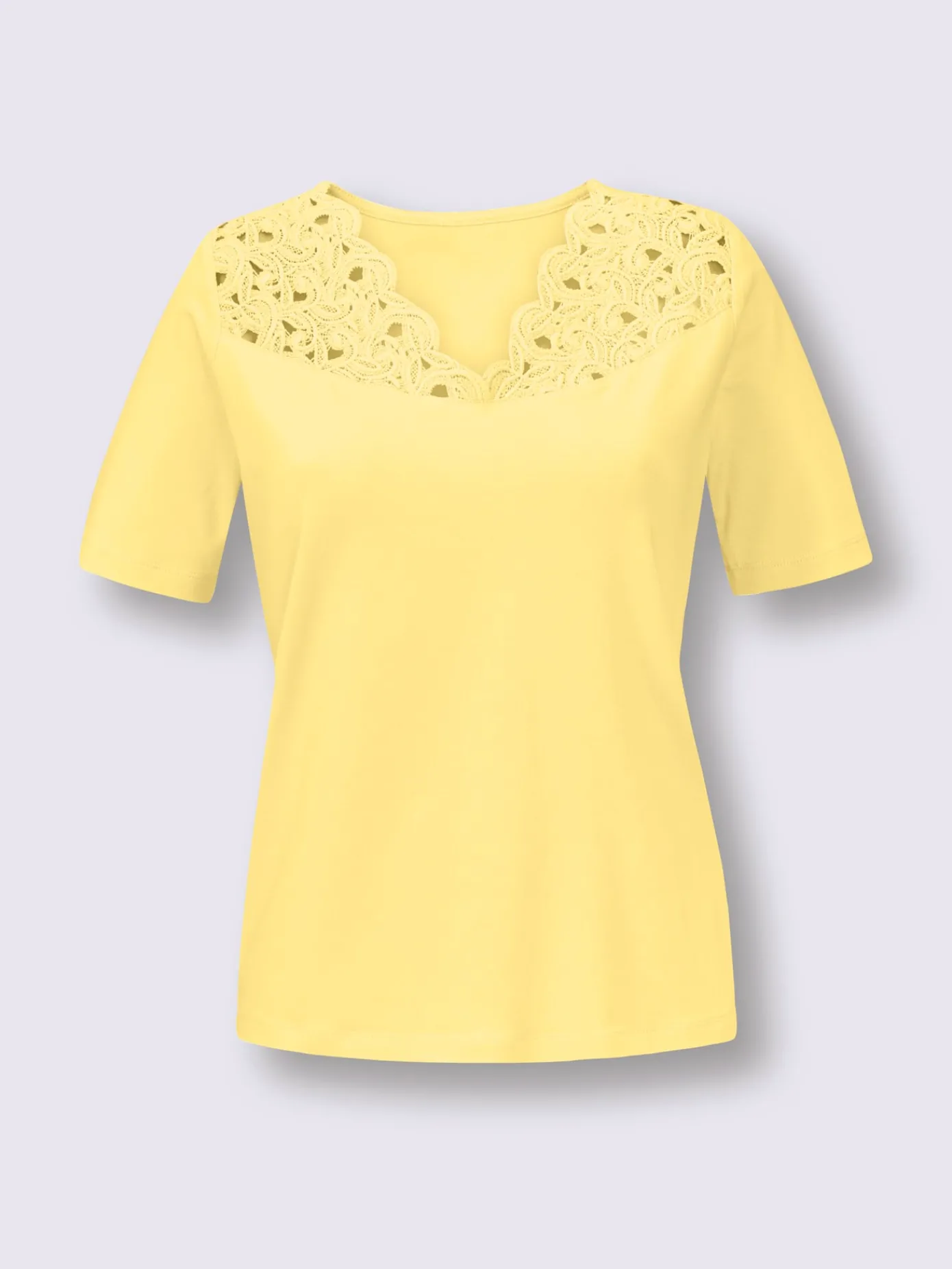 Creation L Tenues De Cérémonie|T-Shirts<T-shirt en dentelle ultra-doux avec modal