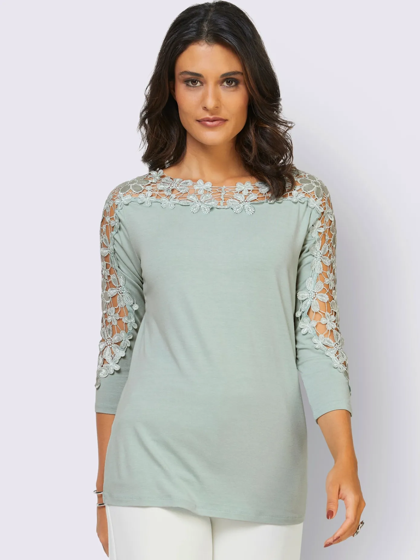 Creation L T-Shirts<T-shirt en dentelle viscose