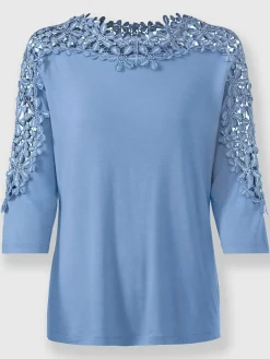 Fair Lady T-Shirts<T-shirt en dentelle viscose