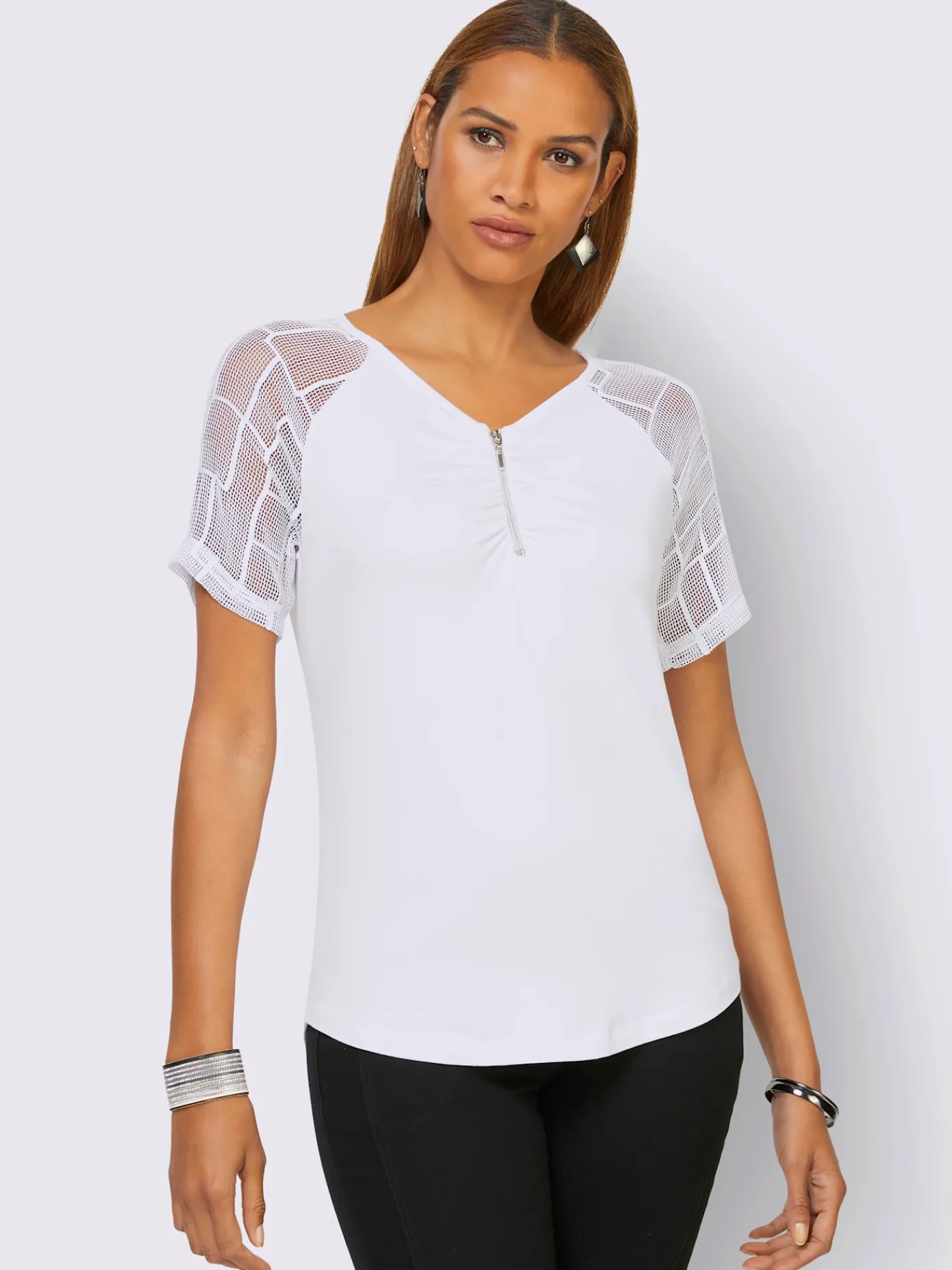 Creation L T-Shirts<T-shirt en dentelle viscose