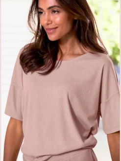 Vivance Dreams T-Shirts<T-shirt en tricot côtelé