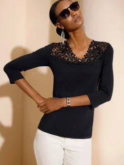 Creation L T-Shirts<T-shirt en v 48% modal