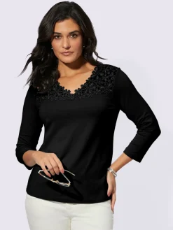 Creation L T-Shirts<T-shirt en v 48% modal