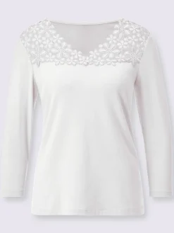 Creation L T-Shirts<T-shirt en v 48% modal