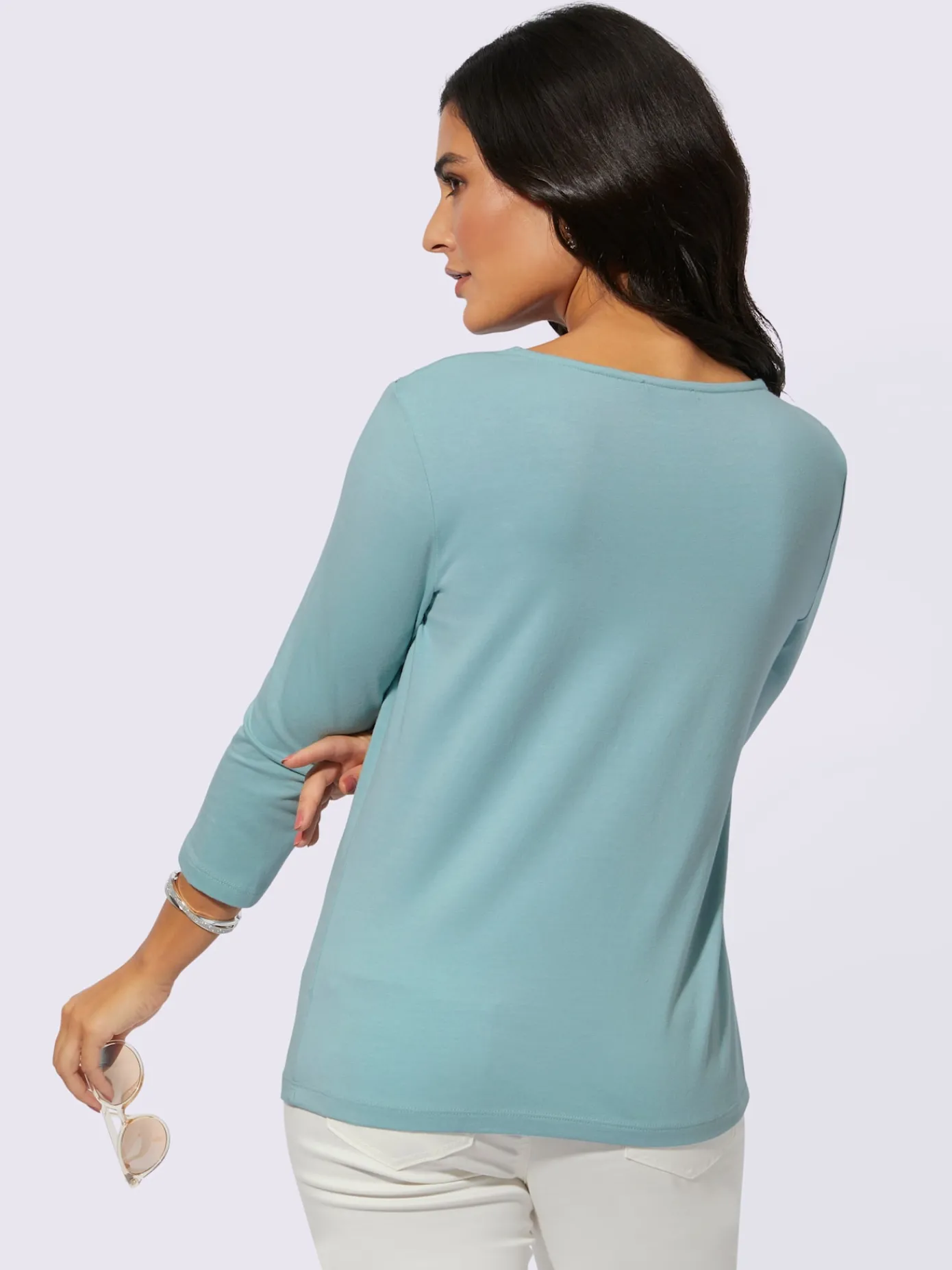 Creation L T-Shirts<T-shirt en v 48% modal