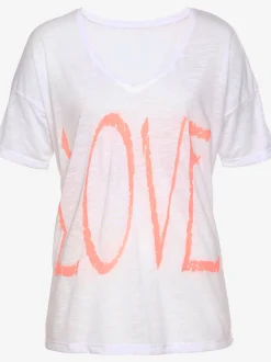 Vivance T-Shirts<T-shirt en v encolure en v dégagée