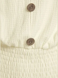 LASCANA T-Shirts<T-shirt en v fausse patte de boutonnage devant