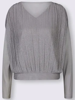 Creation L T-Shirts<T-shirt en v fils métallisés