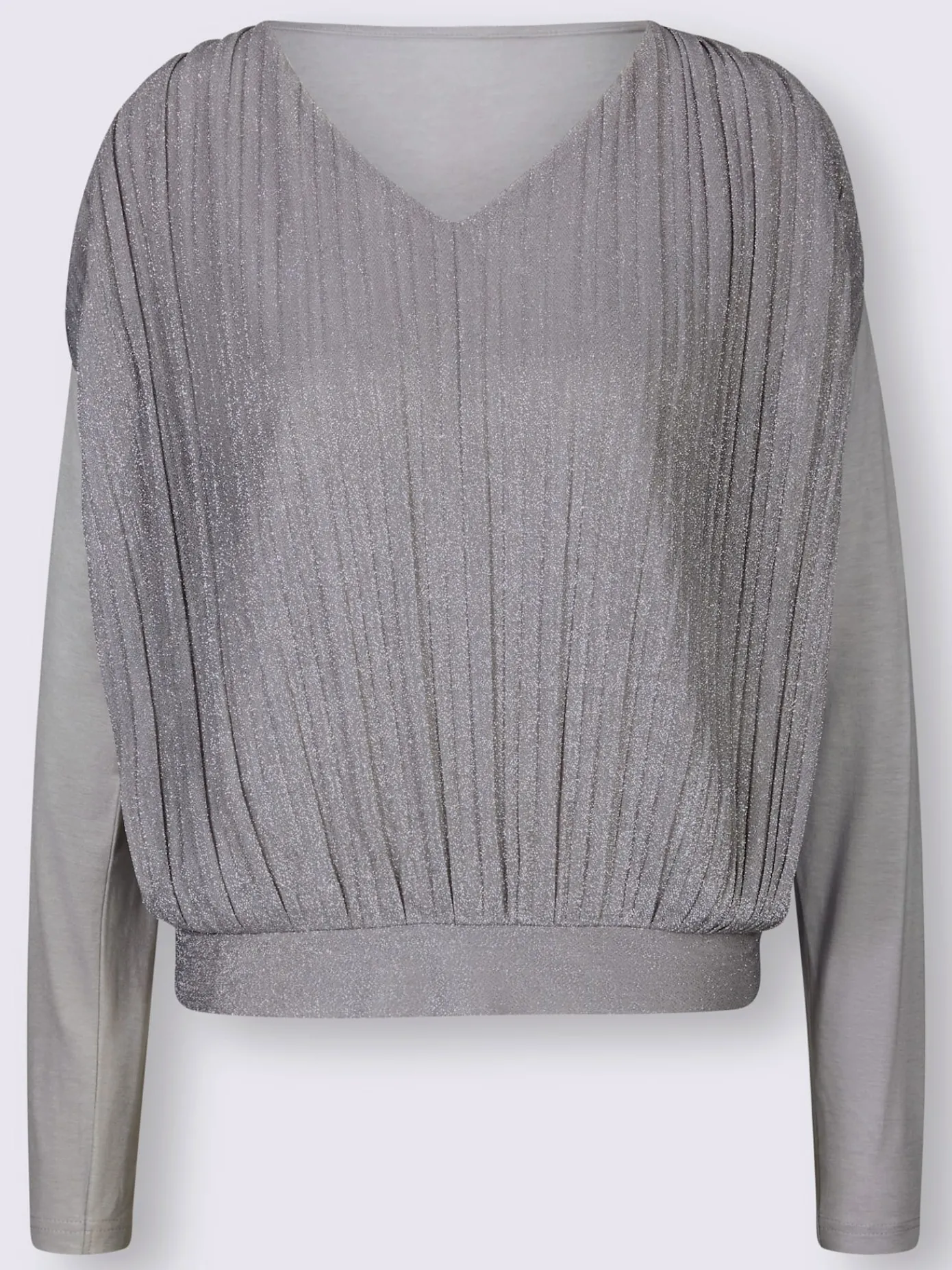 Creation L T-Shirts<T-shirt en v fils métallisés