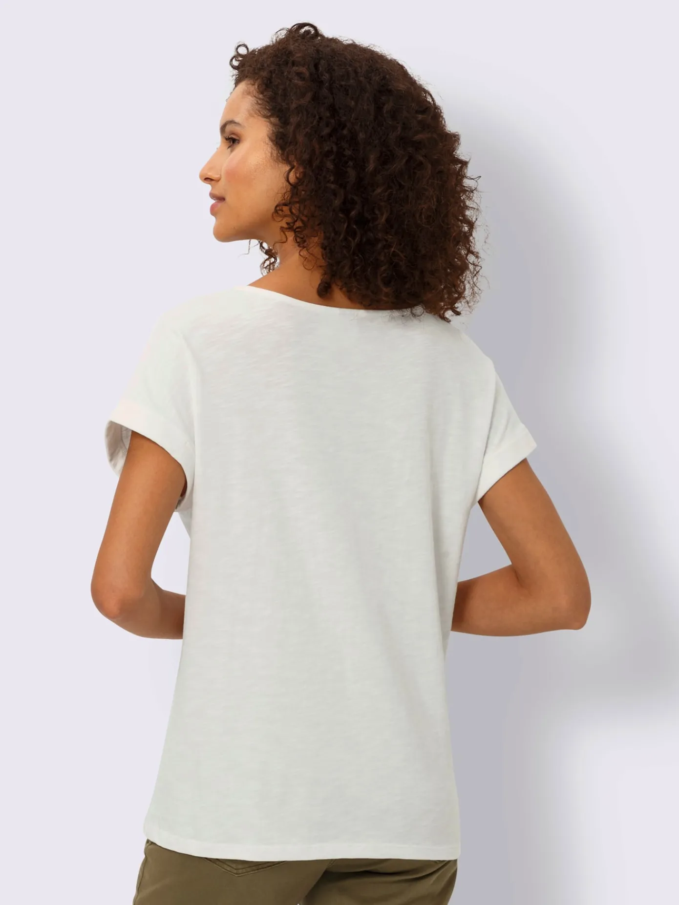 Linea Tesini T-Shirts<T-shirt en v pierres brillantes fantaisie