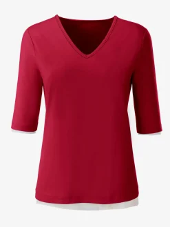 T-Shirts<T-shirt en v toucher doux et agréable