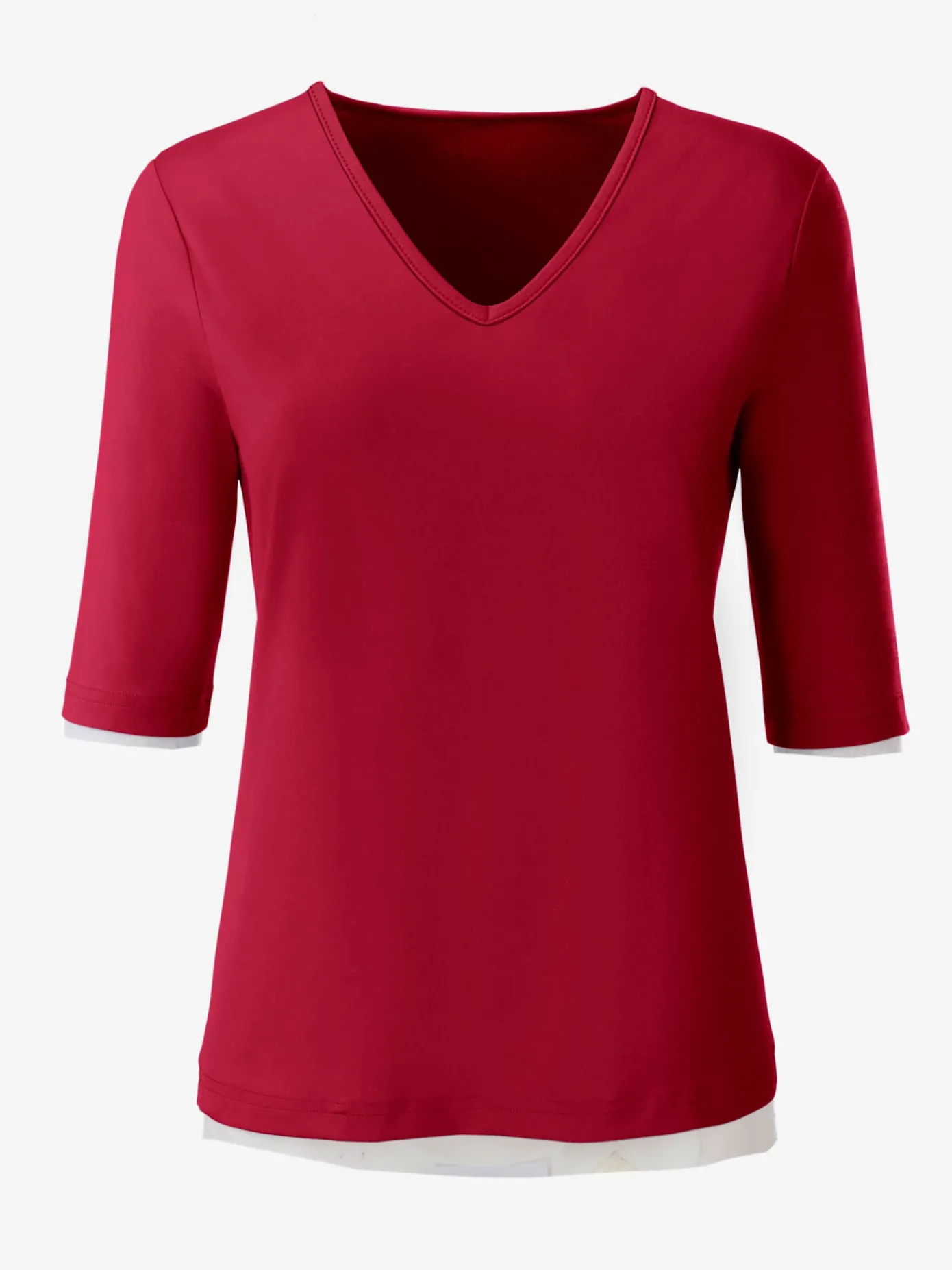 T-Shirts<T-shirt en v toucher doux et agréable