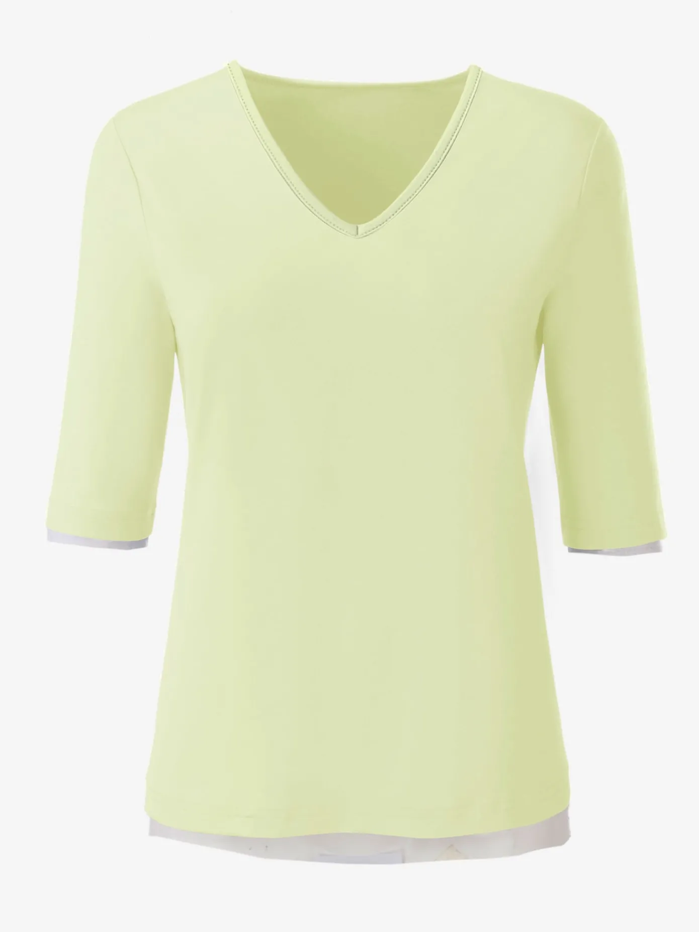 T-Shirts<T-shirt en v toucher doux et agréable