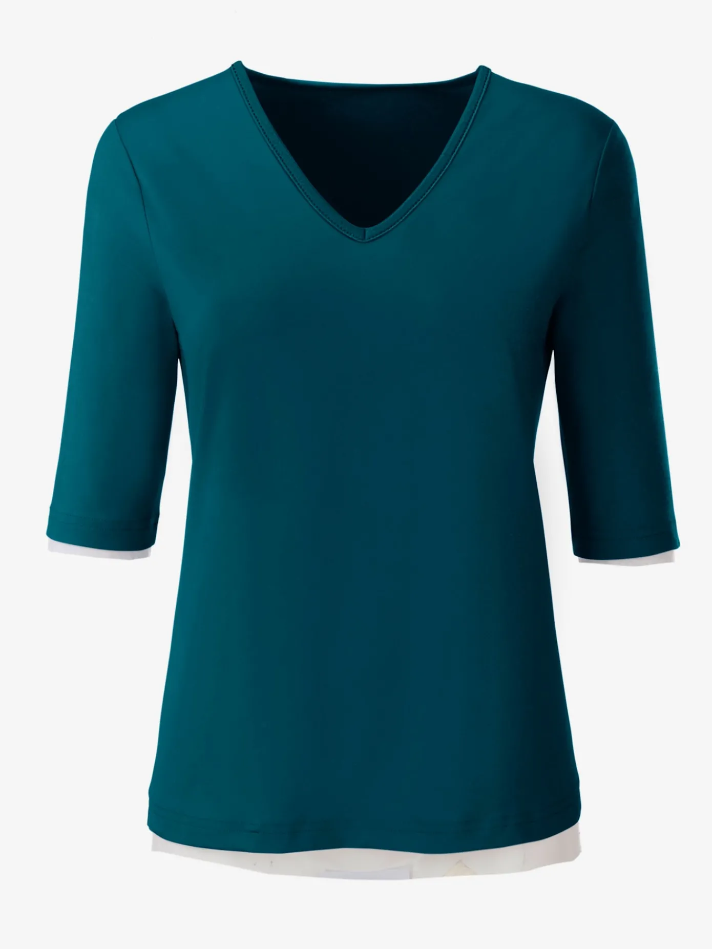 T-Shirts<T-shirt en v toucher doux et agréable